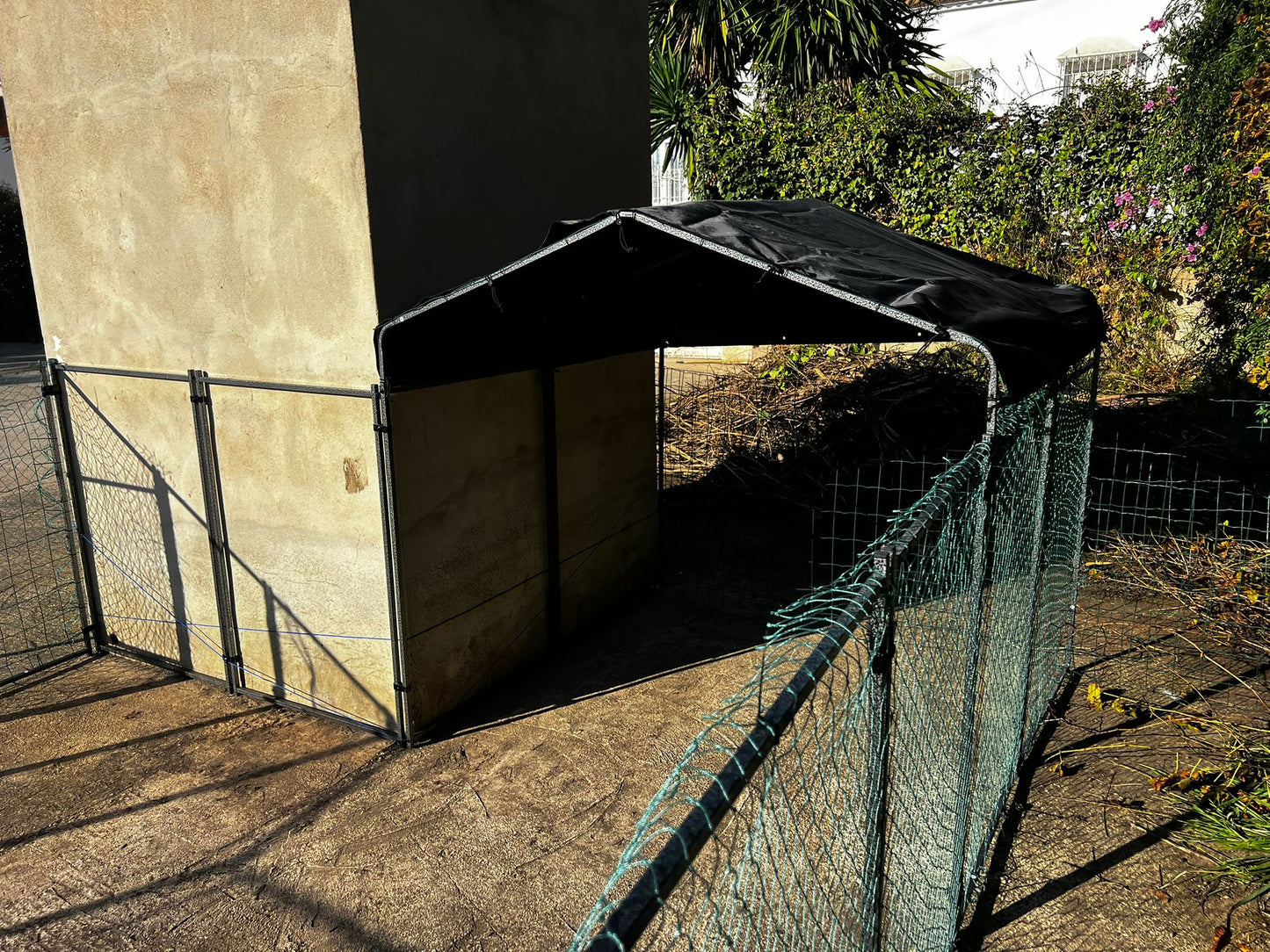 Jaula con red de cuerda resistente XXL 10 m2