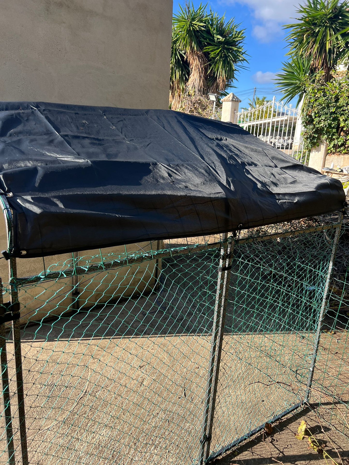 Jaula con red de cuerda resistente XXL 10 m2
