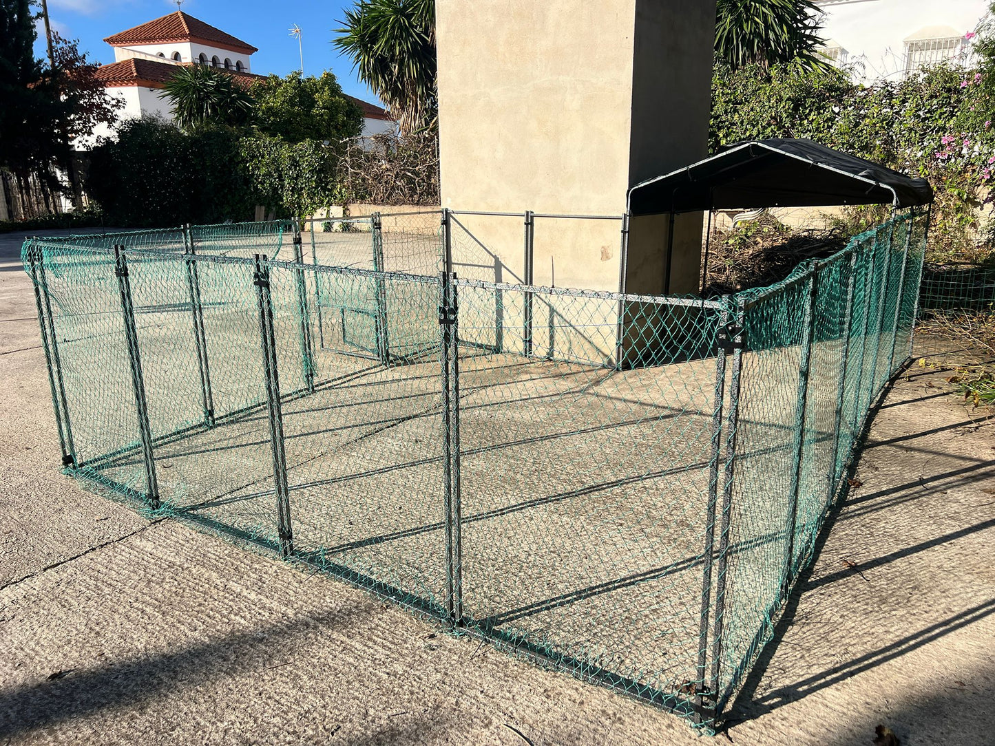 Jaula con red de cuerda resistente XXL 10 m2