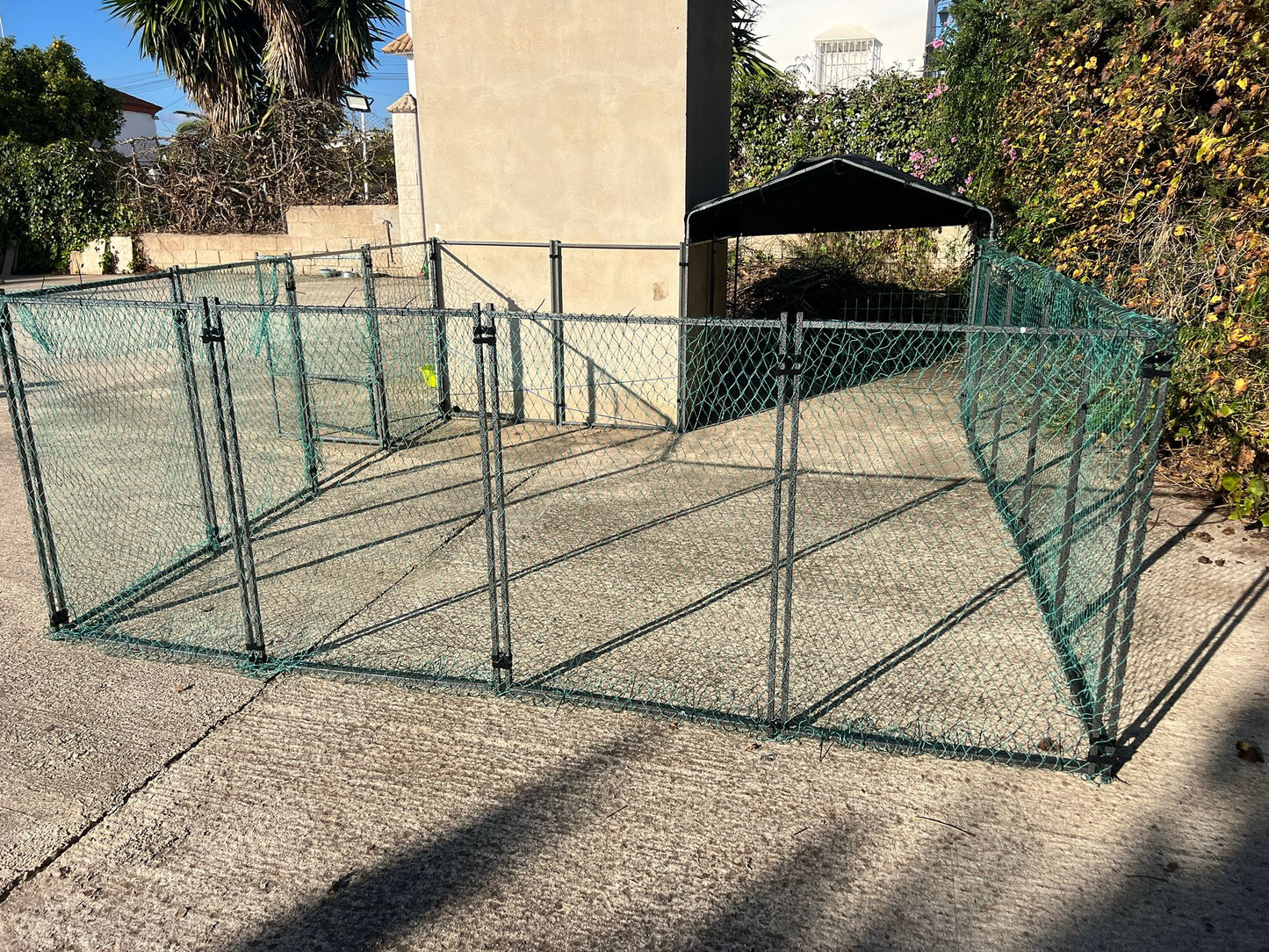 Jaula con red de cuerda resistente XXL 10 m2